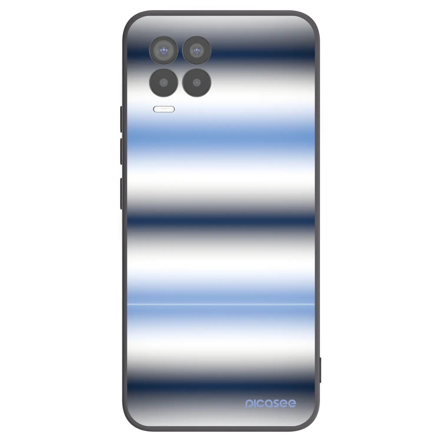 Picasee fekete szilikon tok az alábbi mobiltelefonokra Realme 8 4G - Static Lines