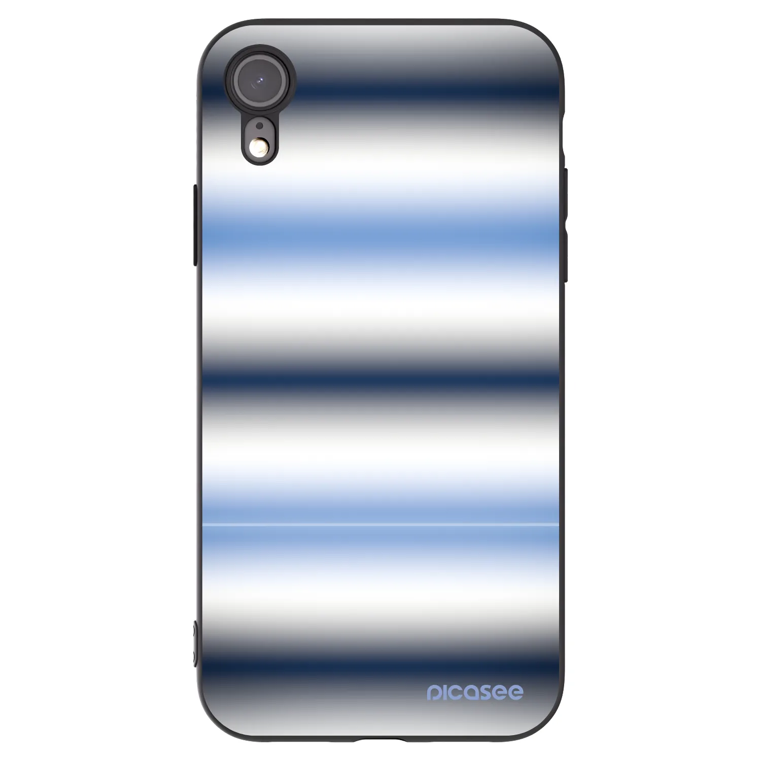Picasee fekete szilikon tok az alábbi mobiltelefonokra Apple iPhone XR - Static Lines