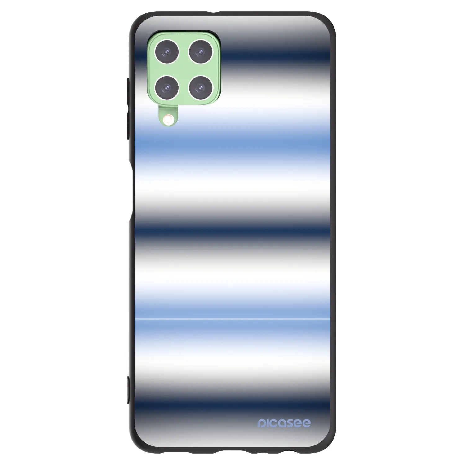 Picasee fekete szilikon tok az alábbi mobiltelefonokra Samsung Galaxy A22 A225F 4G - Static Lines
