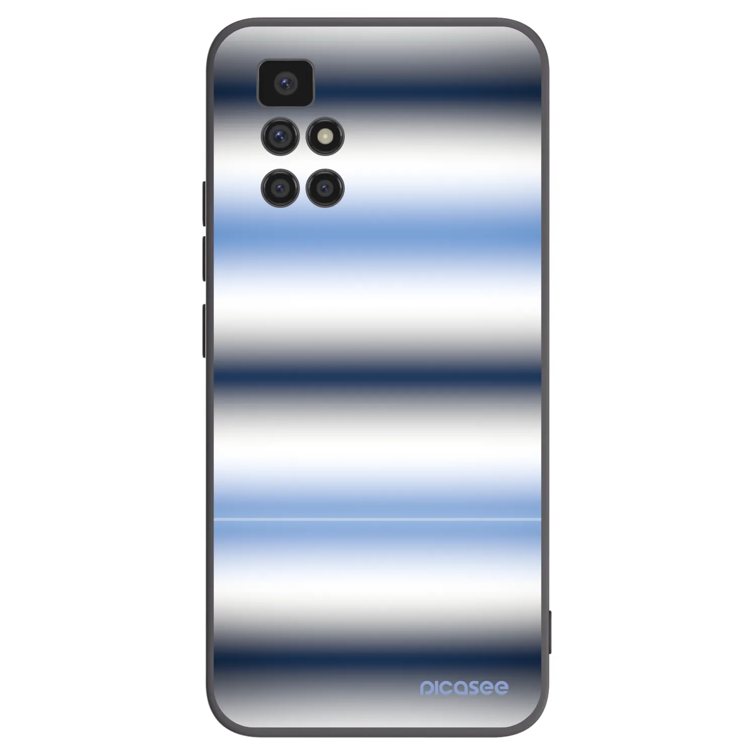 Picasee fekete szilikon tok az alábbi mobiltelefonokra Xiaomi Redmi 10 - Static Lines