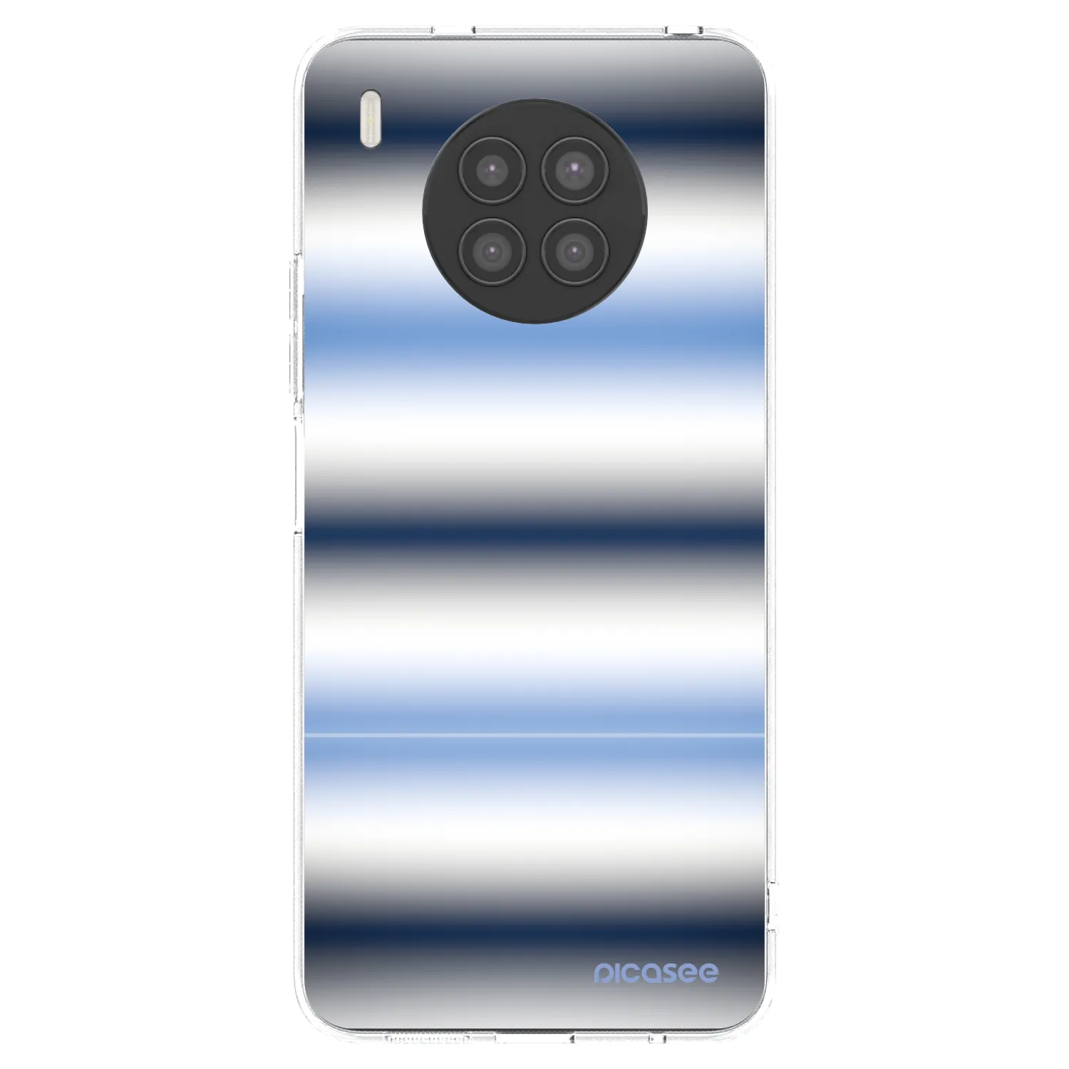 Picasee átlátszó szilikon tok az alábbi mobiltelefonokra Huawei Nova 8i - Static Lines