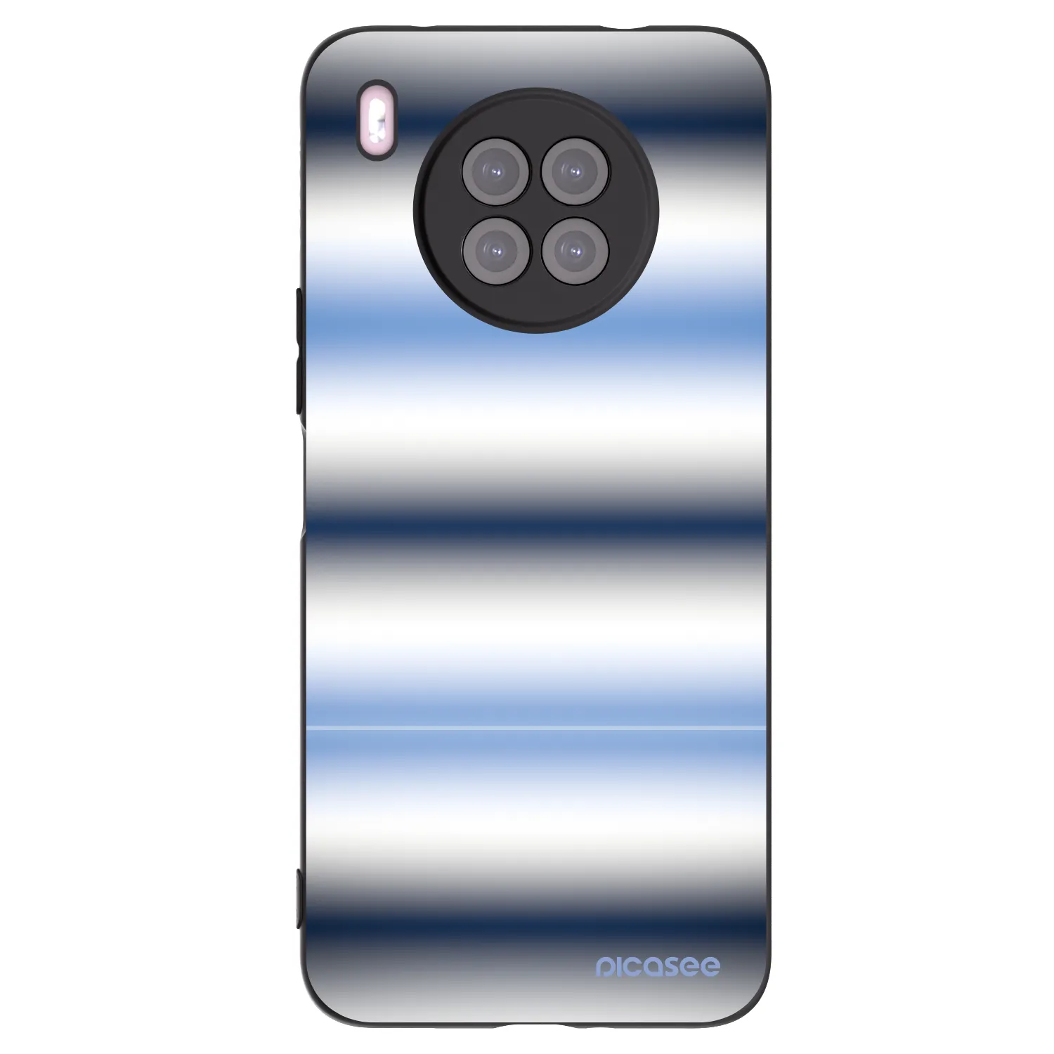 Picasee fekete szilikon tok az alábbi mobiltelefonokra Huawei Nova 8i - Static Lines