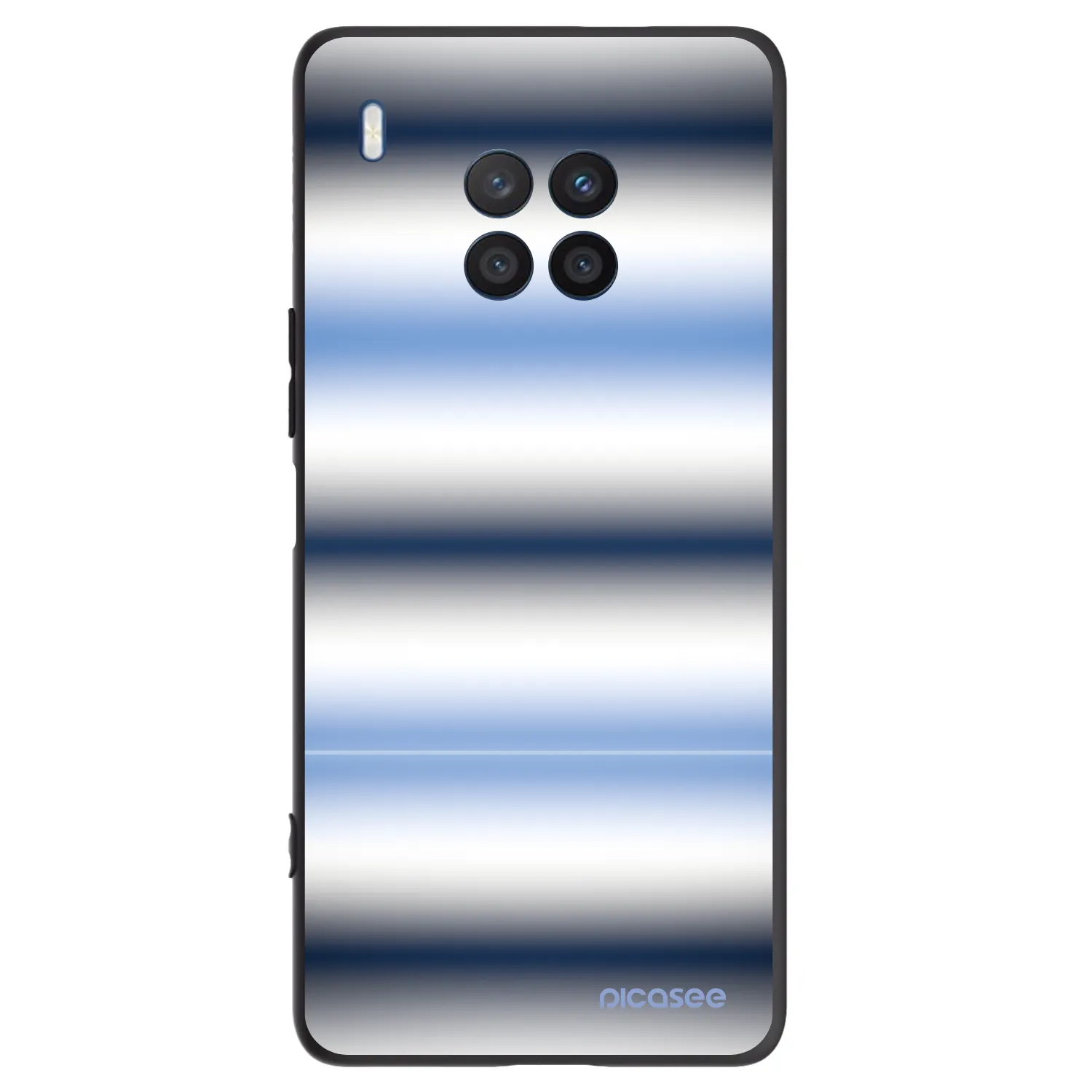 Picasee fekete szilikon tok az alábbi mobiltelefonokra Honor 50 Lite - Static Lines