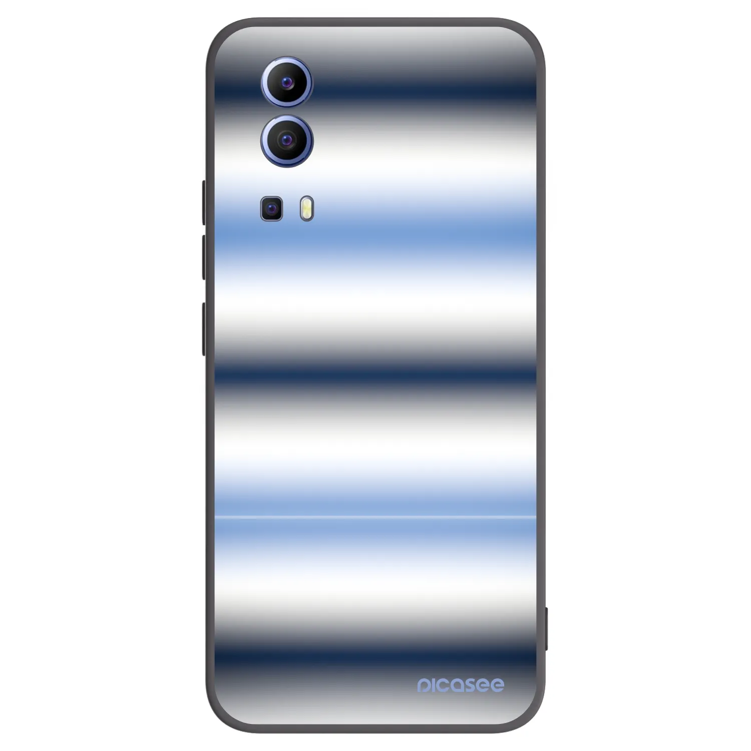 Picasee fekete szilikon tok az alábbi mobiltelefonokra Vivo Y52 5G - Static Lines