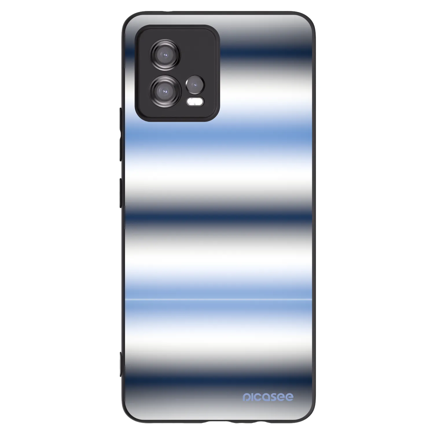 Picasee fekete szilikon tok az alábbi mobiltelefonokra Motorola Moto G72 - Static Lines
