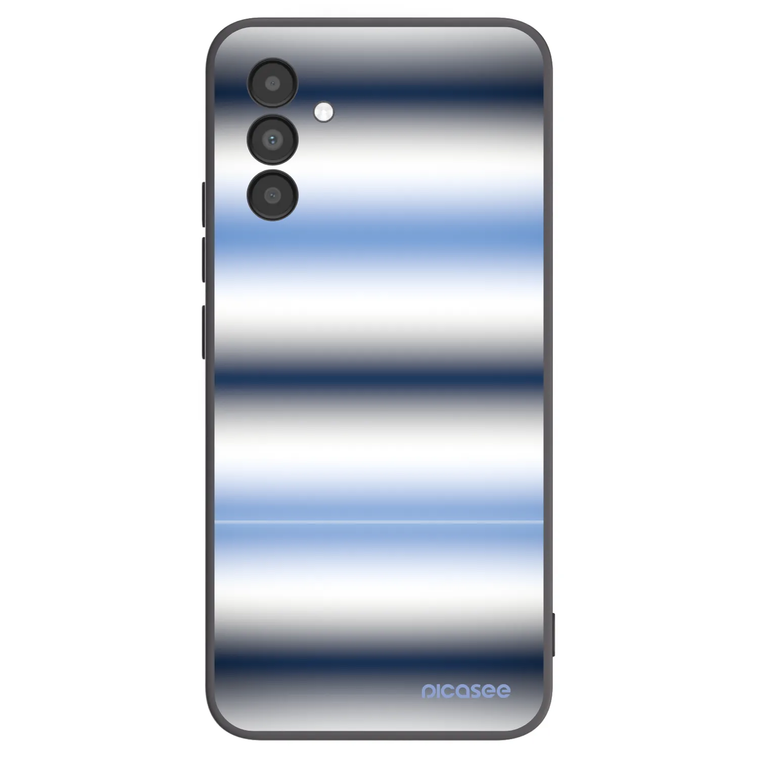Picasee fekete szilikon tok az alábbi mobiltelefonokra Samsung Galaxy A04s A047F - Static Lines