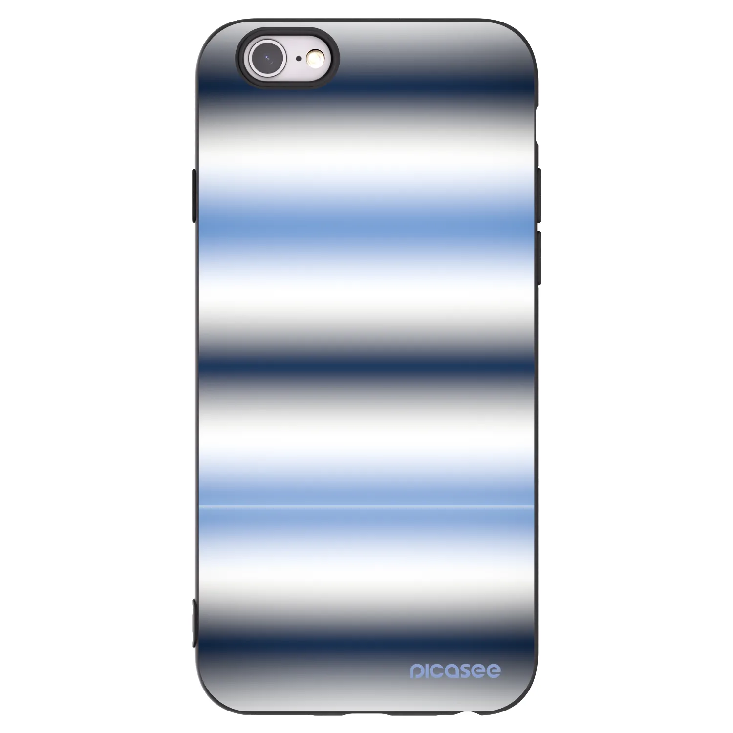 Picasee fekete szilikon tok az alábbi mobiltelefonokra Apple iPhone 6/6S - Static Lines