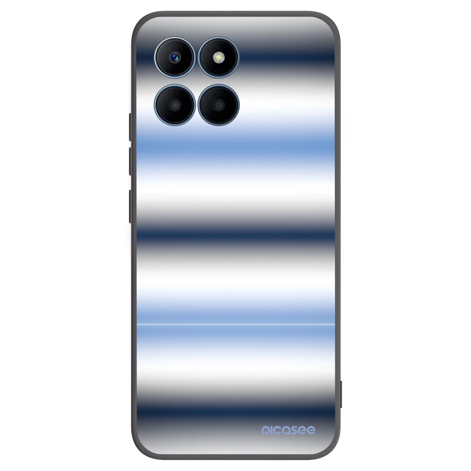 Picasee fekete szilikon tok az alábbi mobiltelefonokra Honor 70 Lite - Static Lines