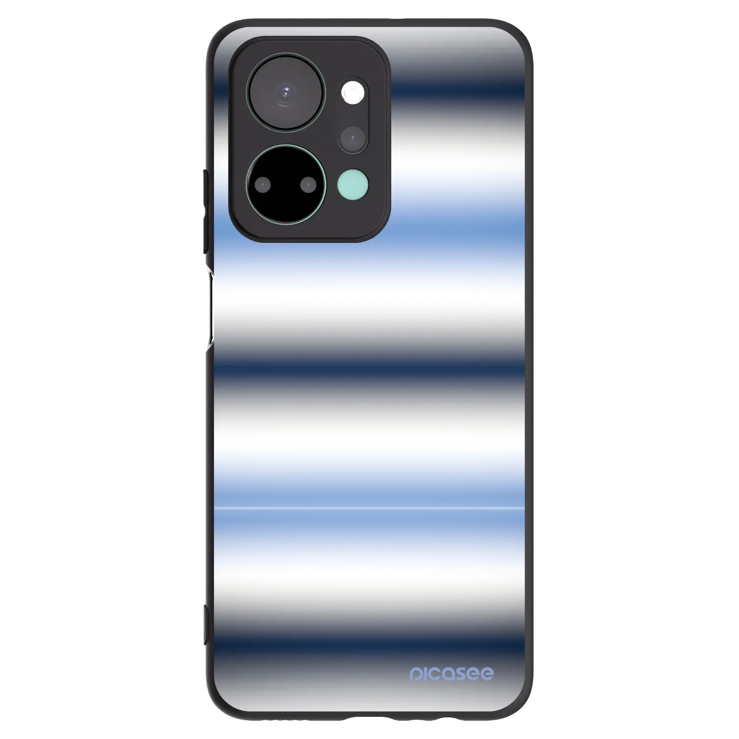 Picasee fekete szilikon tok az alábbi mobiltelefonokra Honor X7a - Static Lines