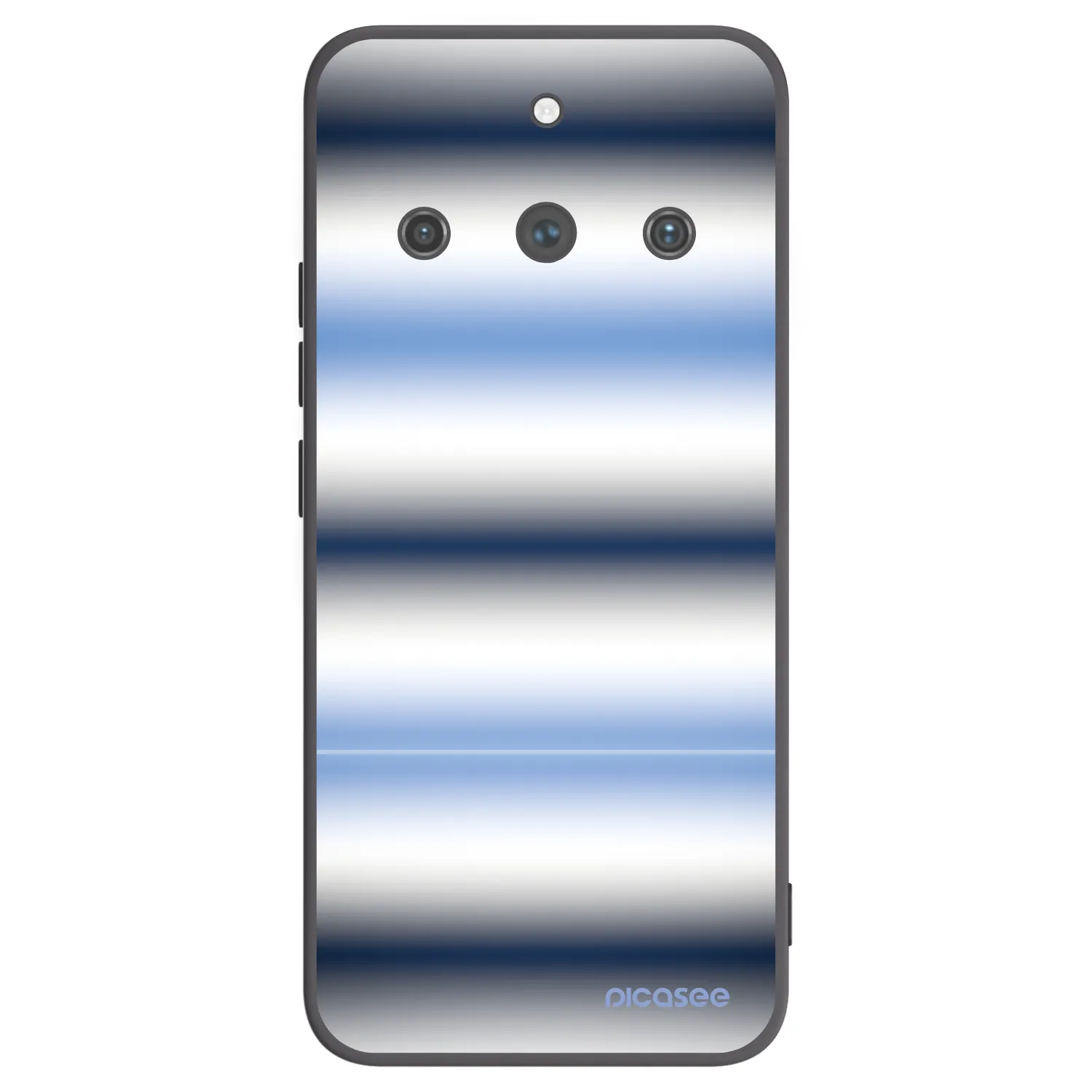 Picasee fekete szilikon tok az alábbi mobiltelefonokra Realme 11 Pro+ - Static Lines