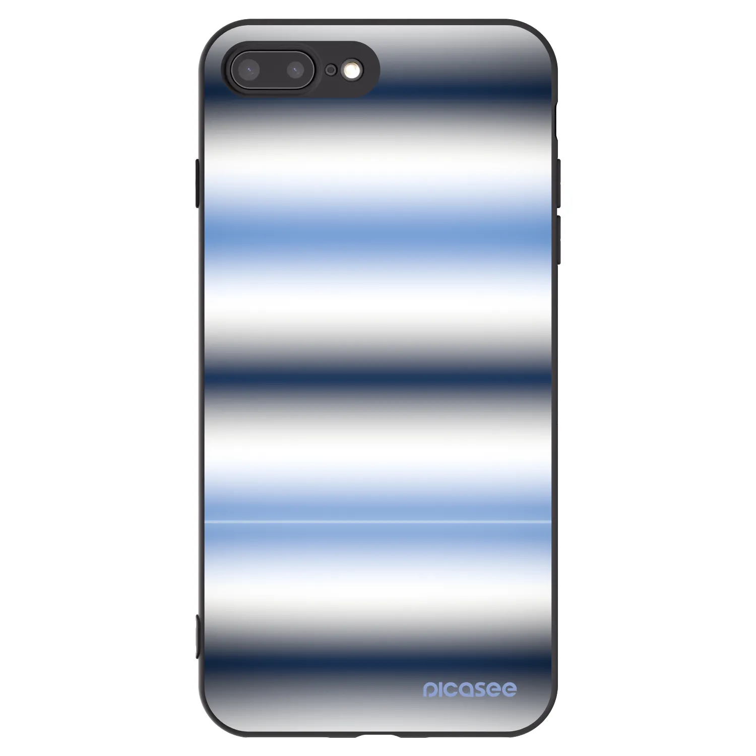 Picasee fekete szilikon tok az alábbi mobiltelefonokra Apple iPhone 7 Plus - Static Lines