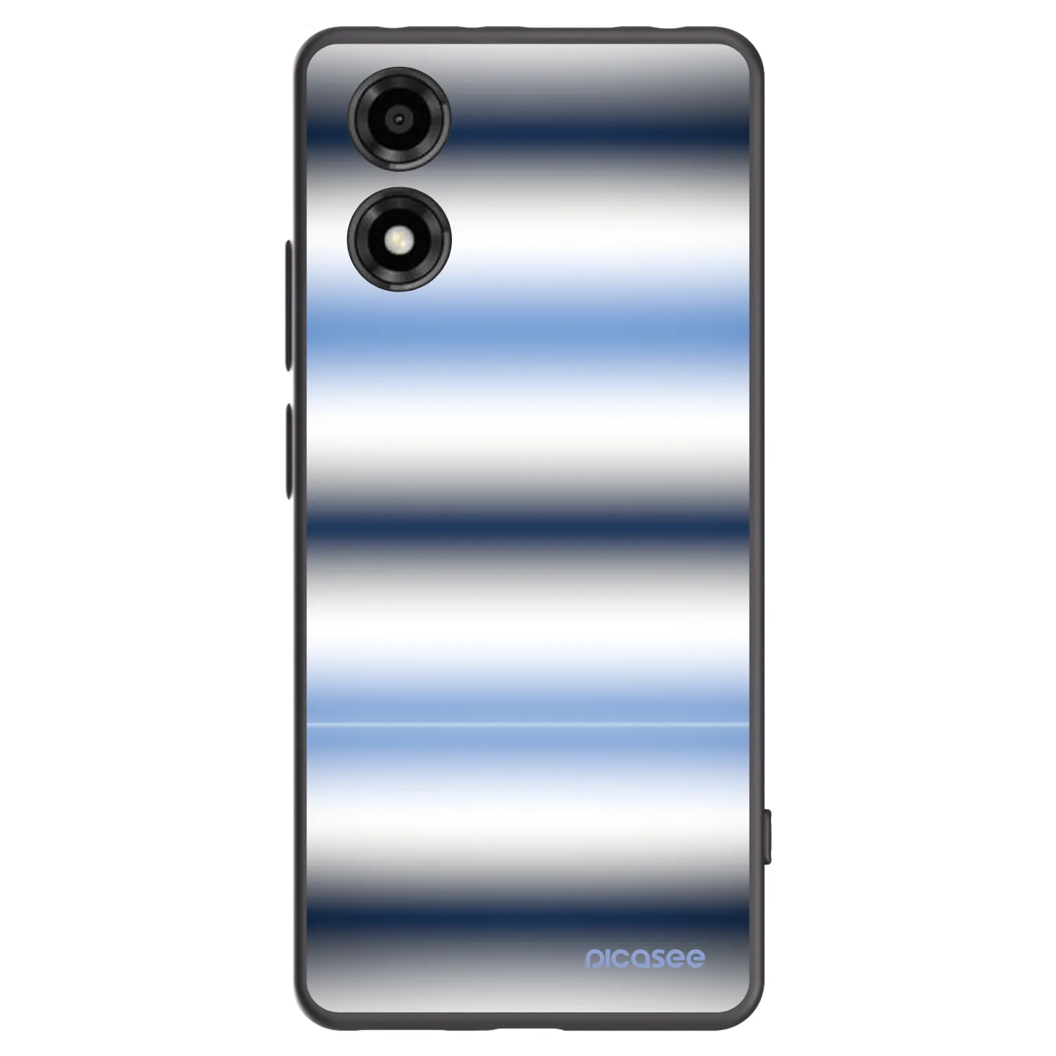 Picasee fekete szilikon tok az alábbi mobiltelefonokra Motorola Moto E14 - Static Lines