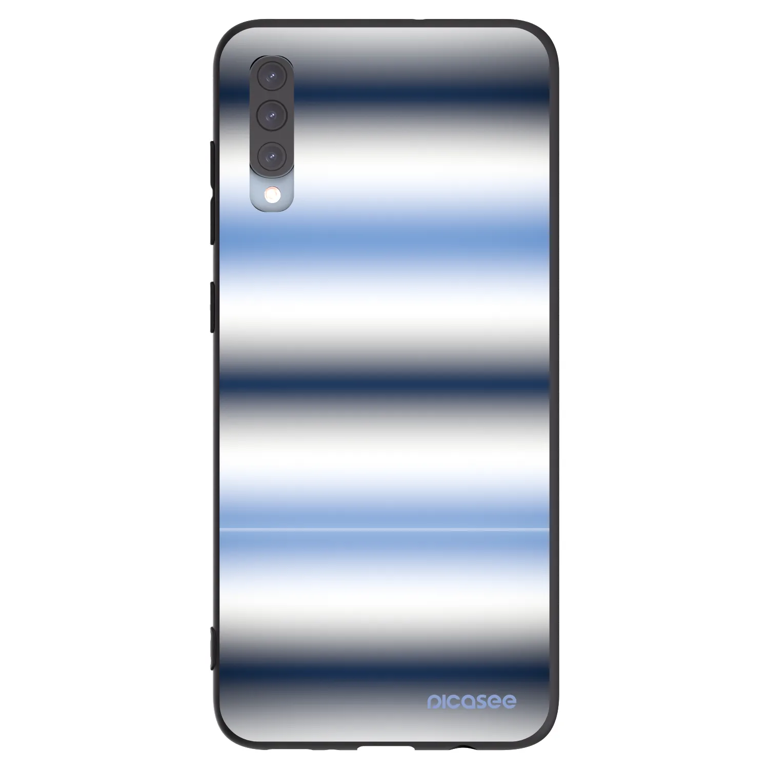 Picasee fekete szilikon tok az alábbi mobiltelefonokra Samsung Galaxy A70 A705F - Static Lines