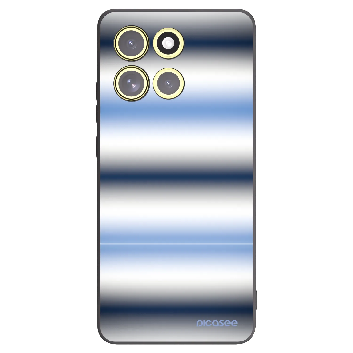 Picasee fekete szilikon tok az alábbi mobiltelefonokra Motorola Moto G86 5G - Static Lines