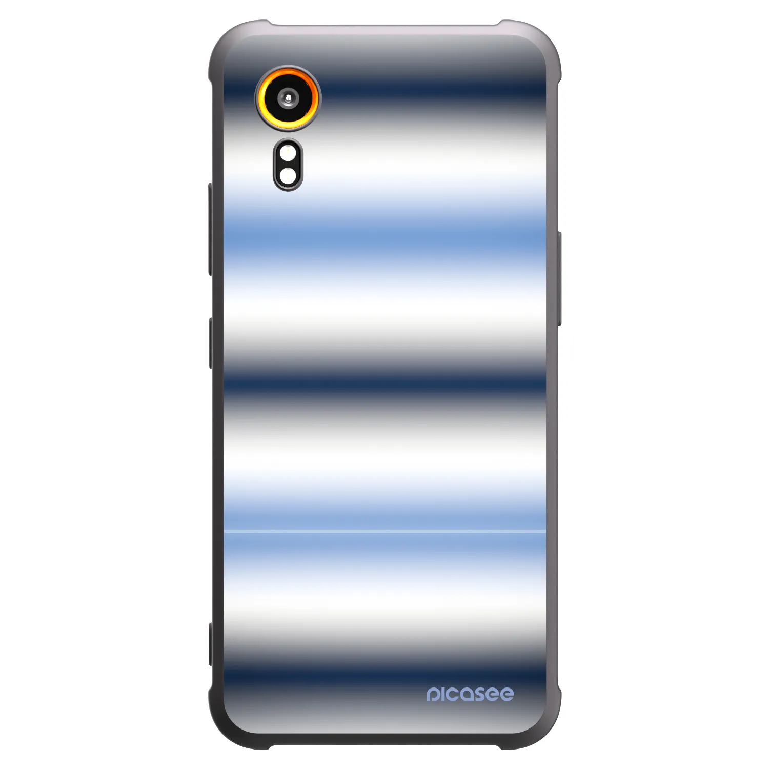 Picasee fekete szilikon tok az alábbi mobiltelefonokra Samsung Galaxy Xcover 7 - Static Lines