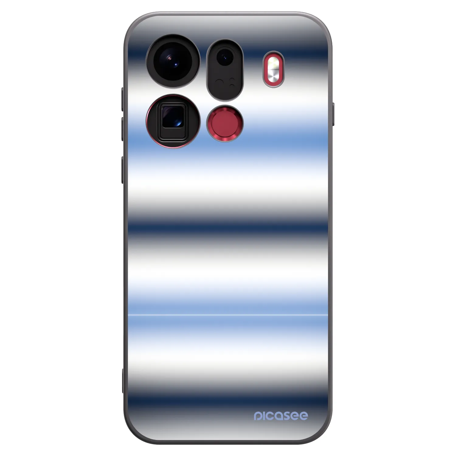 Picasee fekete szilikon tok az alábbi mobiltelefonokra OPPO Find X9 Pro - Static Lines