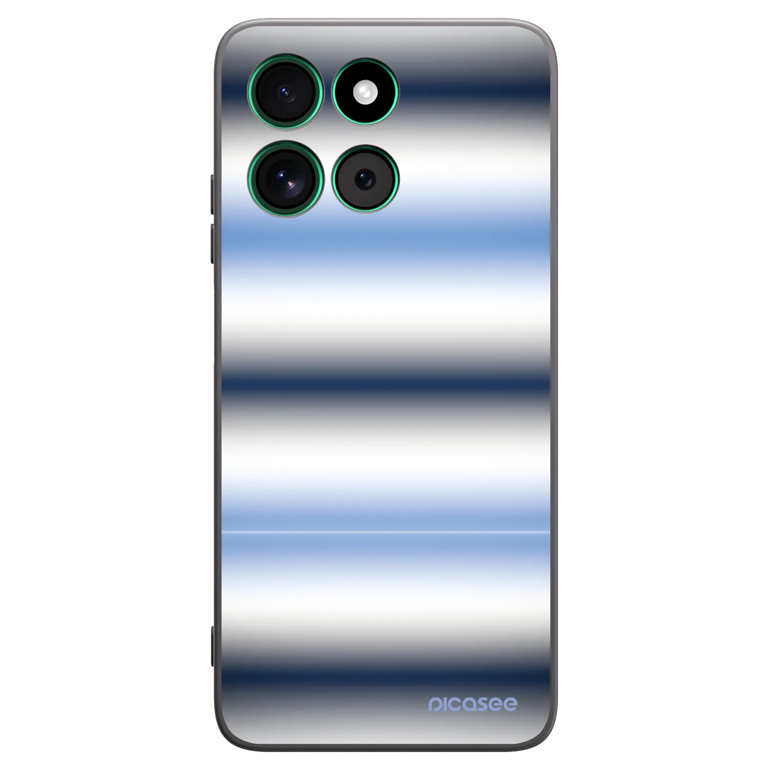 Picasee fekete szilikon tok az alábbi mobiltelefonokra Motorola Moto G57 Power - Static Lines