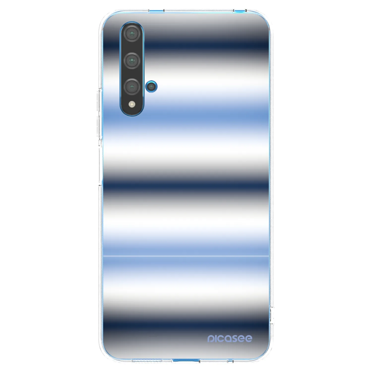 Picasee átlátszó szilikon tok az alábbi mobiltelefonokra Huawei Nova 5T - Static Lines
