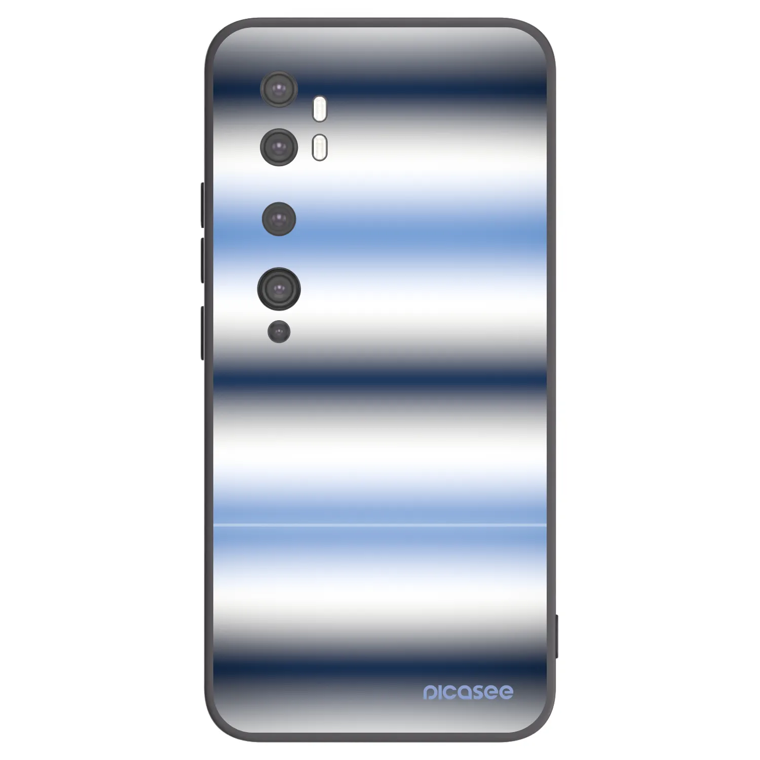 Picasee fekete szilikon tok az alábbi mobiltelefonokra Xiaomi Mi Note 10 (Pro) - Static Lines