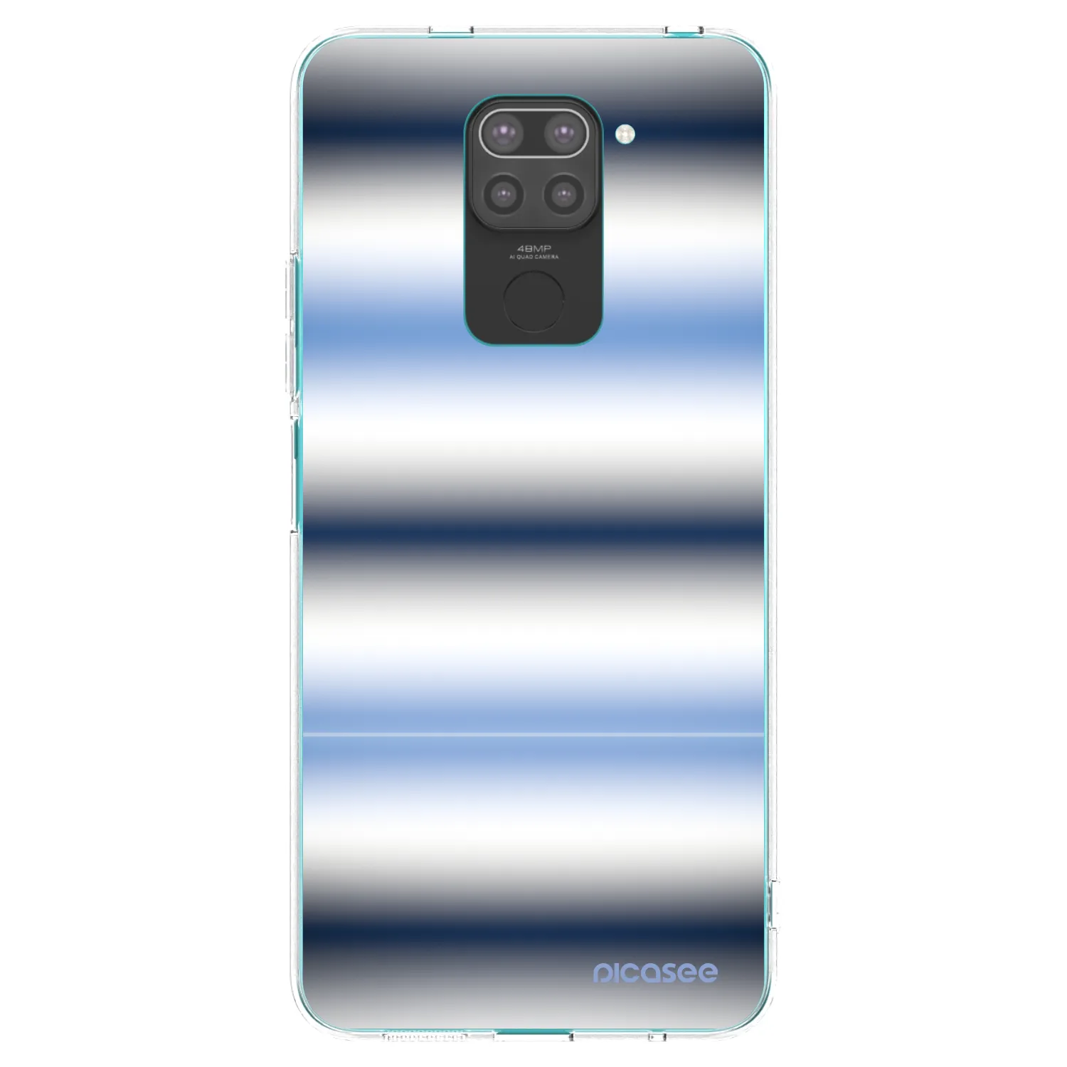 Picasee fekete szilikon tok az alábbi mobiltelefonokra Xiaomi Redmi Note 9 - Static Lines