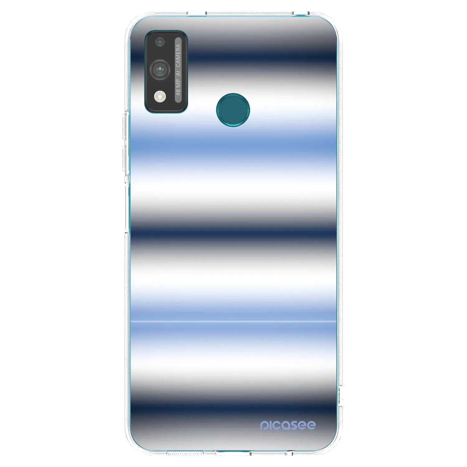 Picasee átlátszó szilikon tok az alábbi mobiltelefonokra Honor 9X Lite - Static Lines