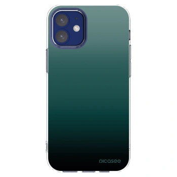 Picasee átlátszó szilikon tok az alábbi mobiltelefonokra Apple iPhone 12 mini - Verdant Fade