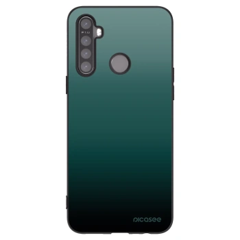Picasee fekete szilikon tok az alábbi mobiltelefonokra Realme 6i - Verdant Fade