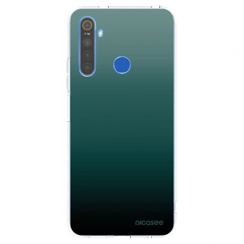 Picasee átlátszó szilikon tok az alábbi mobiltelefonokra Realme 5 - Verdant Fade