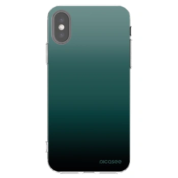 Picasee átlátszó szilikon tok az alábbi mobiltelefonokra Apple iPhone X/XS - Verdant Fade