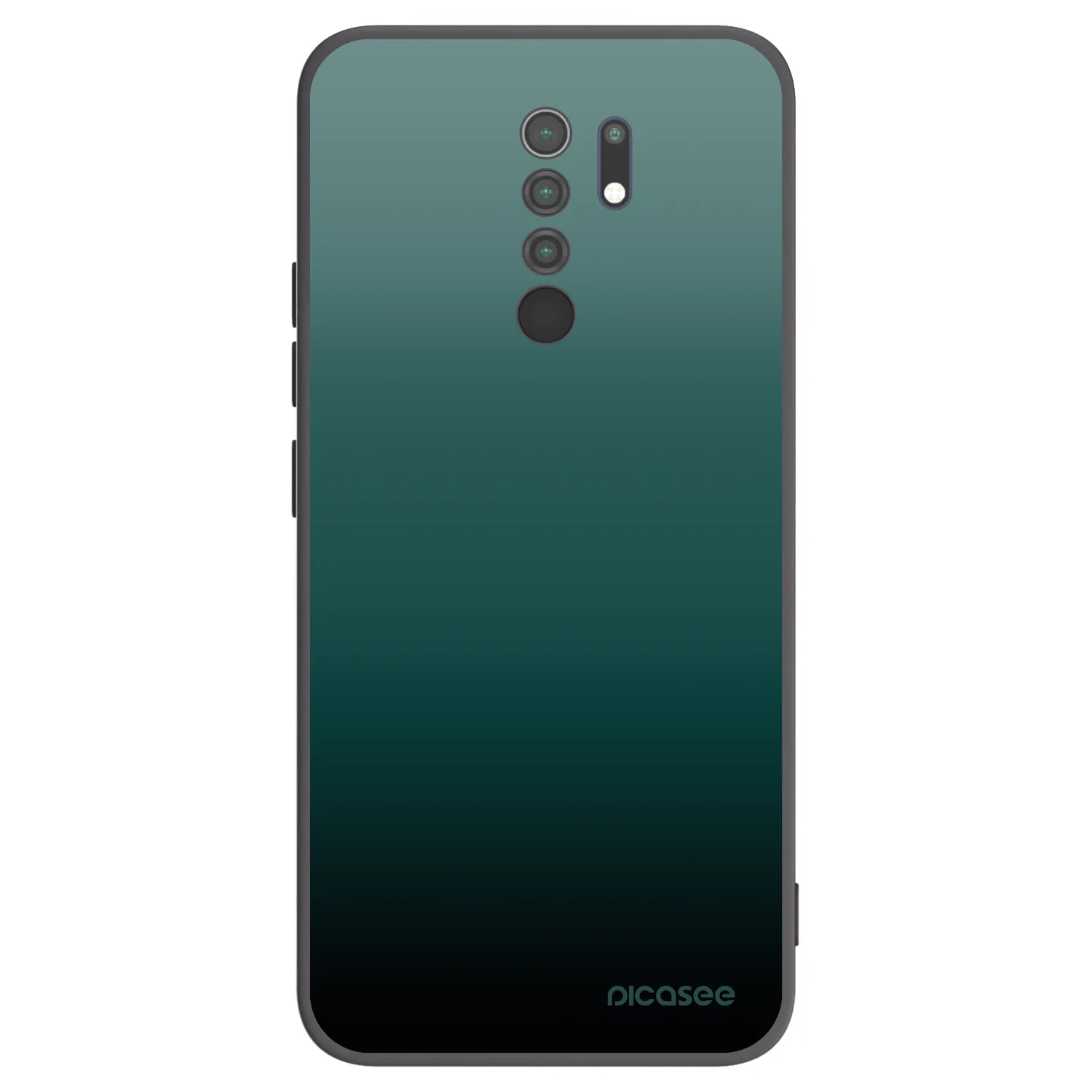 Picasee fekete szilikon tok az alábbi mobiltelefonokra Xiaomi Redmi 9 - Verdant Fade