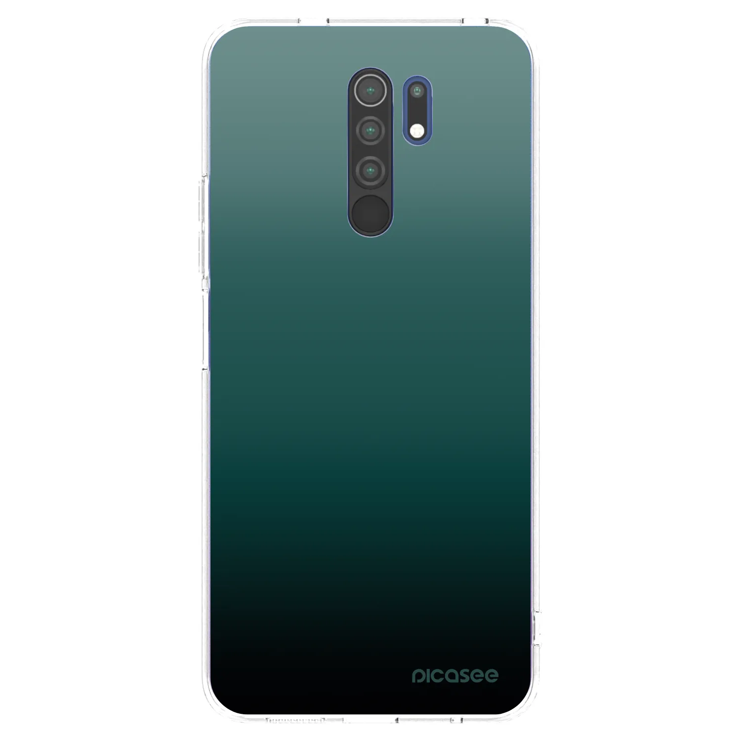 Picasee átlátszó szilikon tok az alábbi mobiltelefonokra Xiaomi Redmi 9 - Verdant Fade