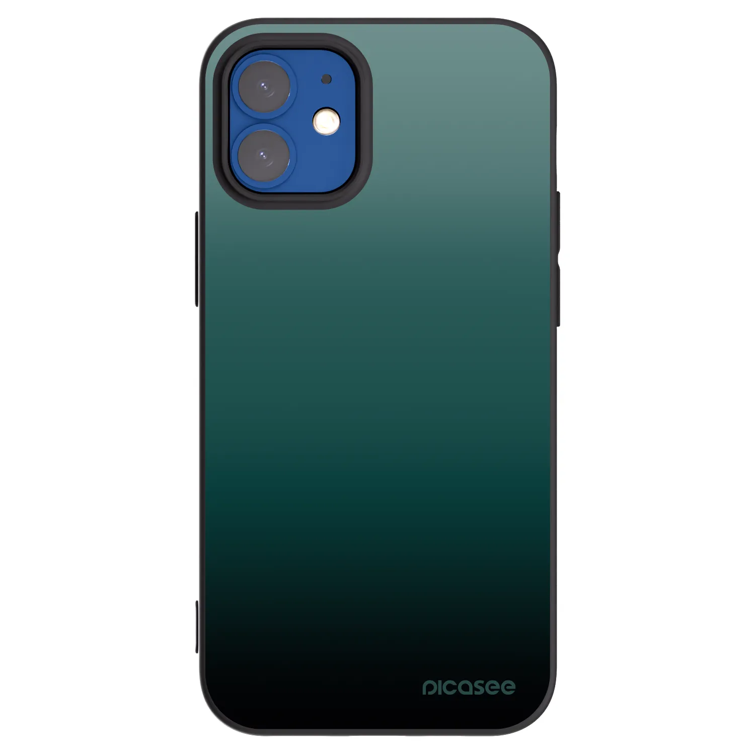 Picasee fekete szilikon tok az alábbi mobiltelefonokra Apple iPhone 12 mini - Verdant Fade