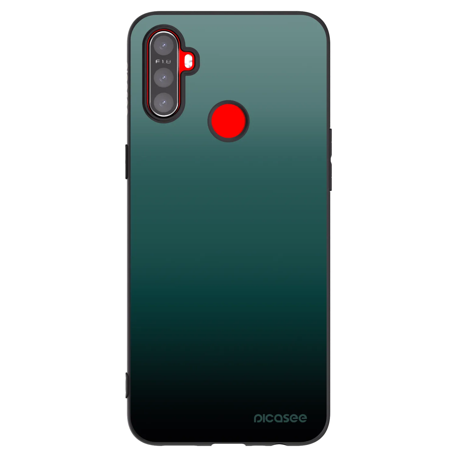 Picasee fekete szilikon tok az alábbi mobiltelefonokra Realme C3 - Verdant Fade