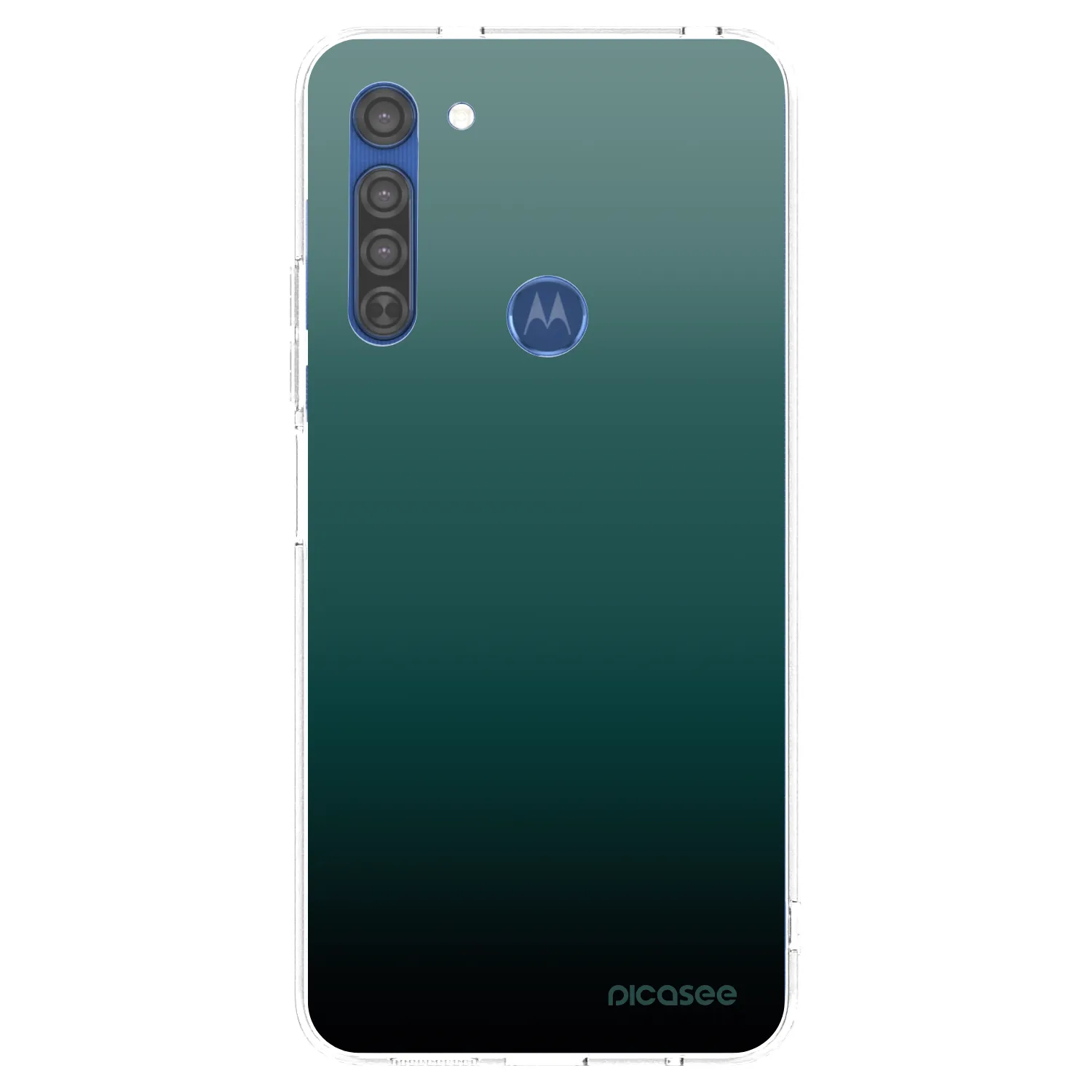Picasee átlátszó szilikon tok az alábbi mobiltelefonokra Motorola Moto G8 - Verdant Fade