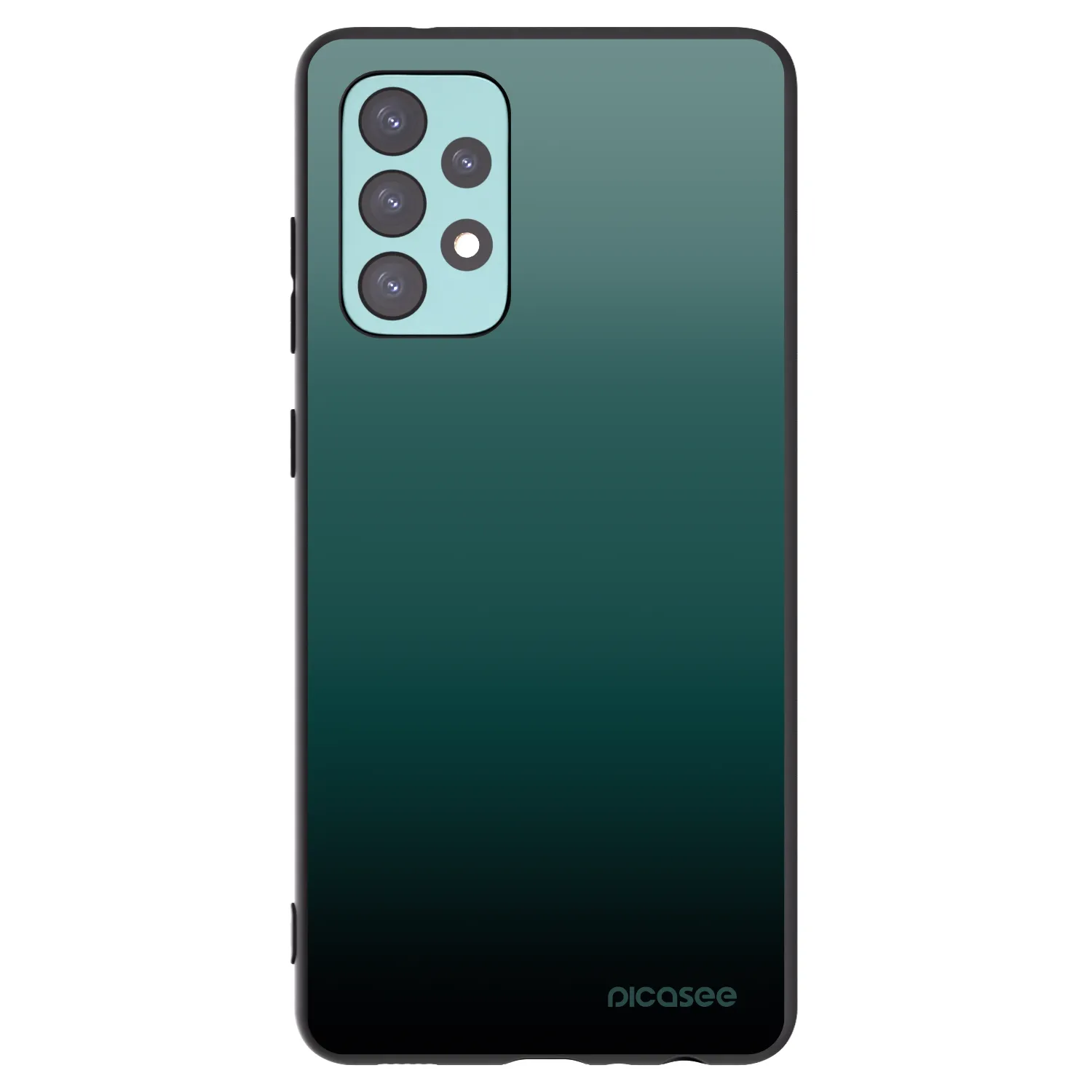 Picasee fekete szilikon tok az alábbi mobiltelefonokra Samsung Galaxy A72 A725F - Verdant Fade