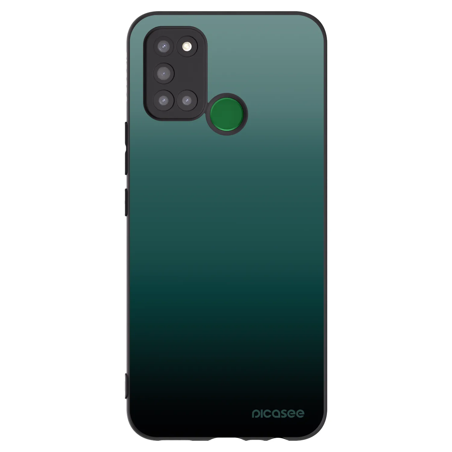 Picasee fekete szilikon tok az alábbi mobiltelefonokra Realme 7i - Verdant Fade