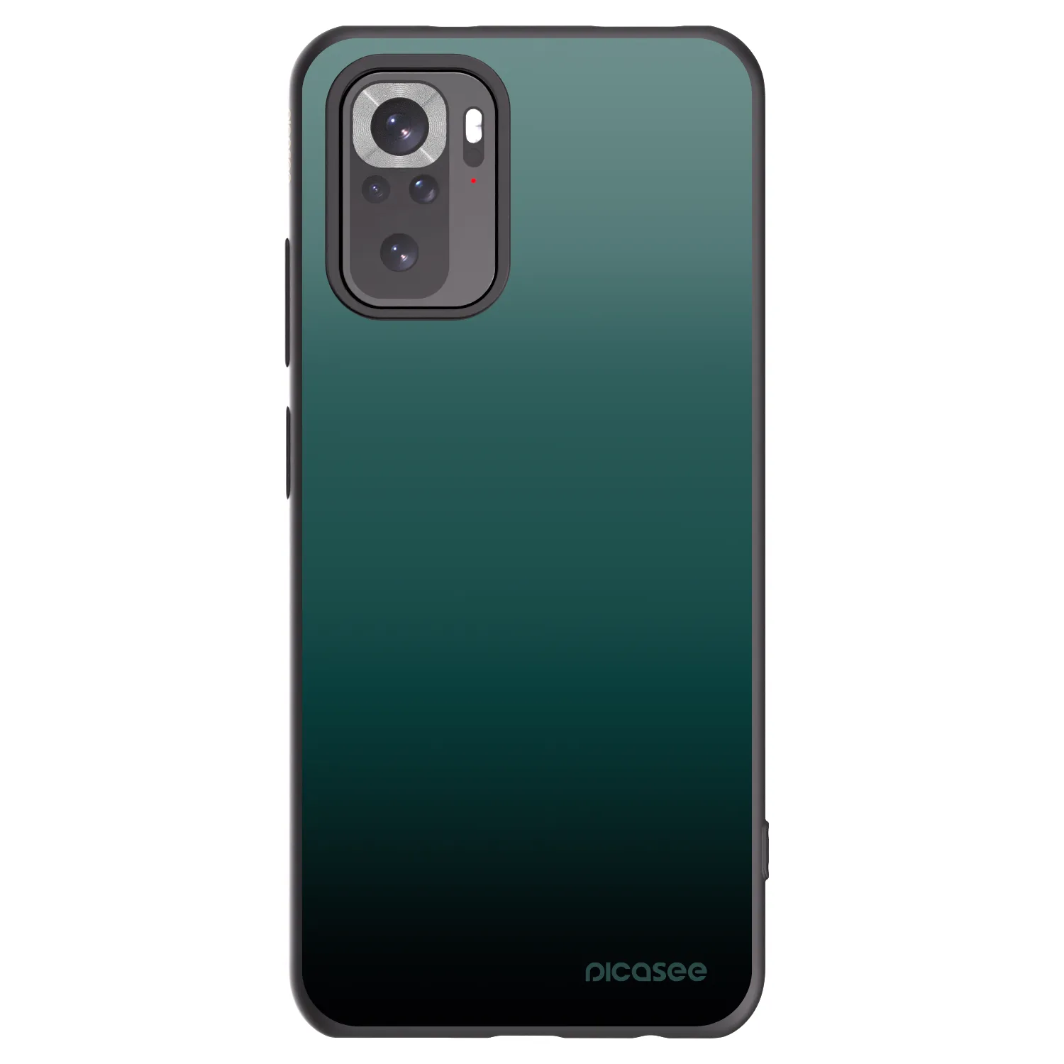 Picasee fekete szilikon tok az alábbi mobiltelefonokra Xiaomi Redmi Note 10S - Verdant Fade
