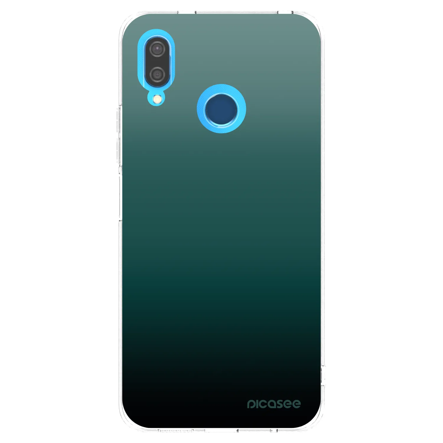 Picasee átlátszó szilikon tok az alábbi mobiltelefonokra Huawei P20 Lite - Verdant Fade