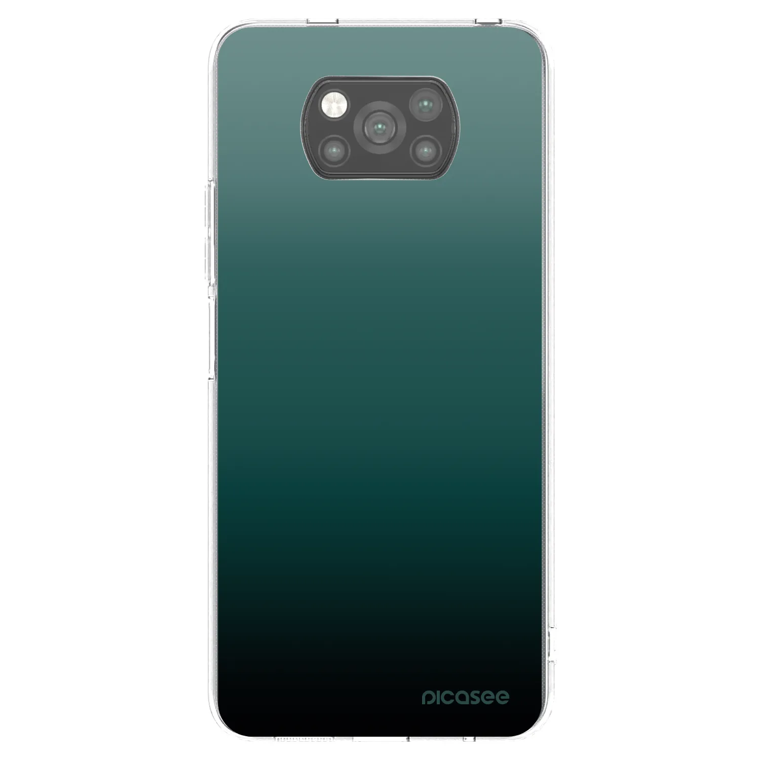 Picasee fekete szilikon tok az alábbi mobiltelefonokra Xiaomi Poco X3 Pro - Verdant Fade