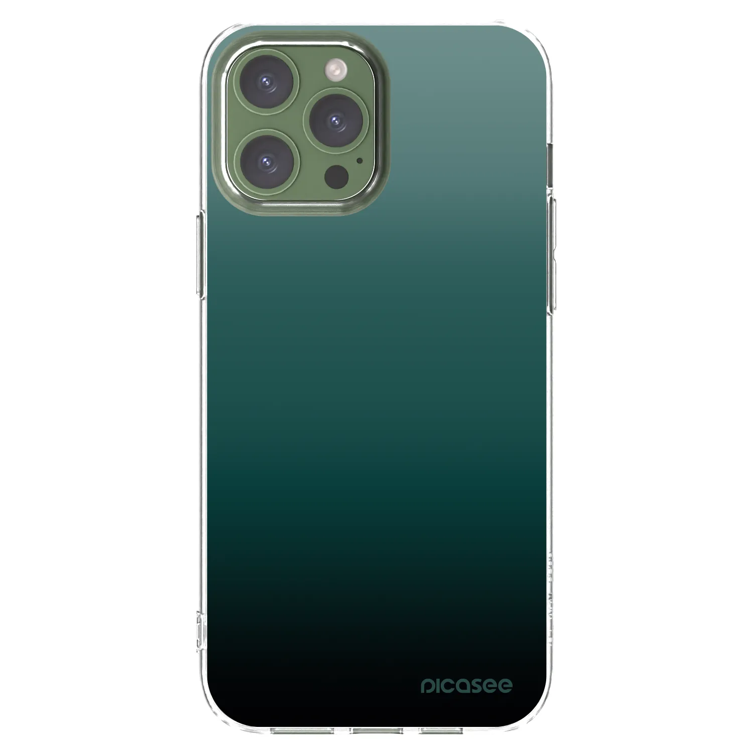 Picasee átlátszó szilikon tok az alábbi mobiltelefonokra Apple iPhone 13 Pro Max - Verdant Fade