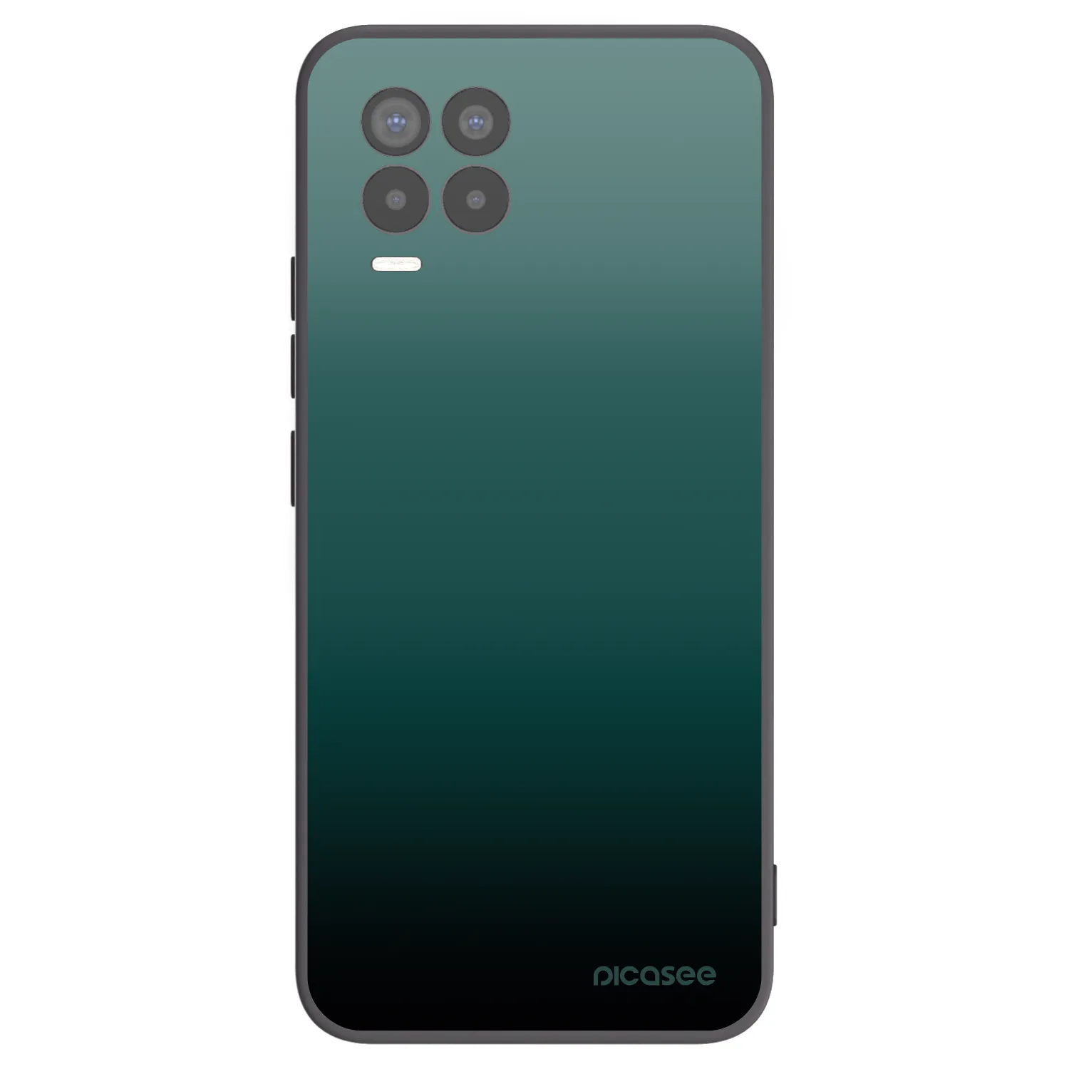 Picasee fekete szilikon tok az alábbi mobiltelefonokra Realme 8 4G - Verdant Fade