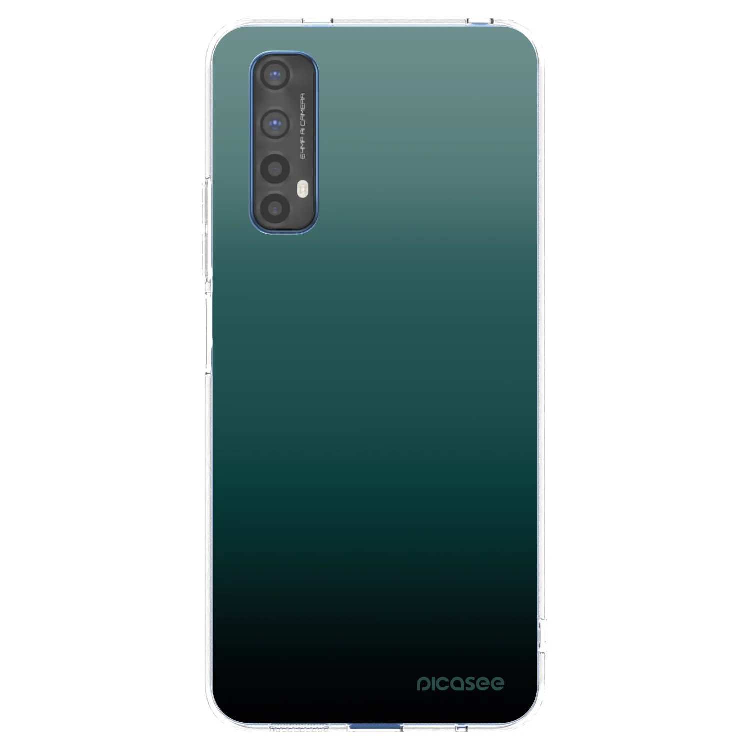 Picasee átlátszó szilikon tok az alábbi mobiltelefonokra Realme 7 - Verdant Fade