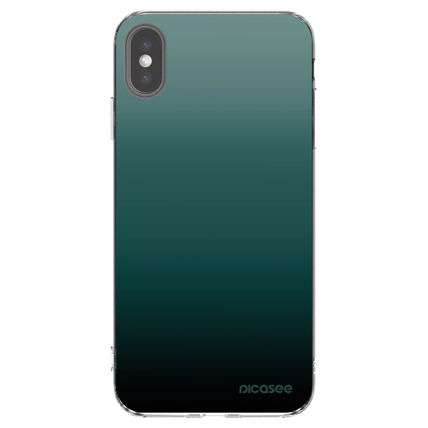 Picasee átlátszó szilikon tok az alábbi mobiltelefonokra Apple iPhone XS Max - Verdant Fade