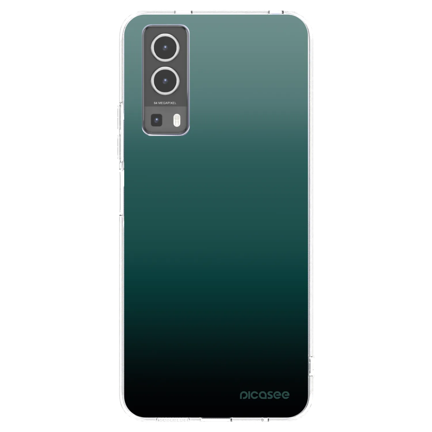 Picasee átlátszó szilikon tok az alábbi mobiltelefonokra Vivo Y72 5G - Verdant Fade