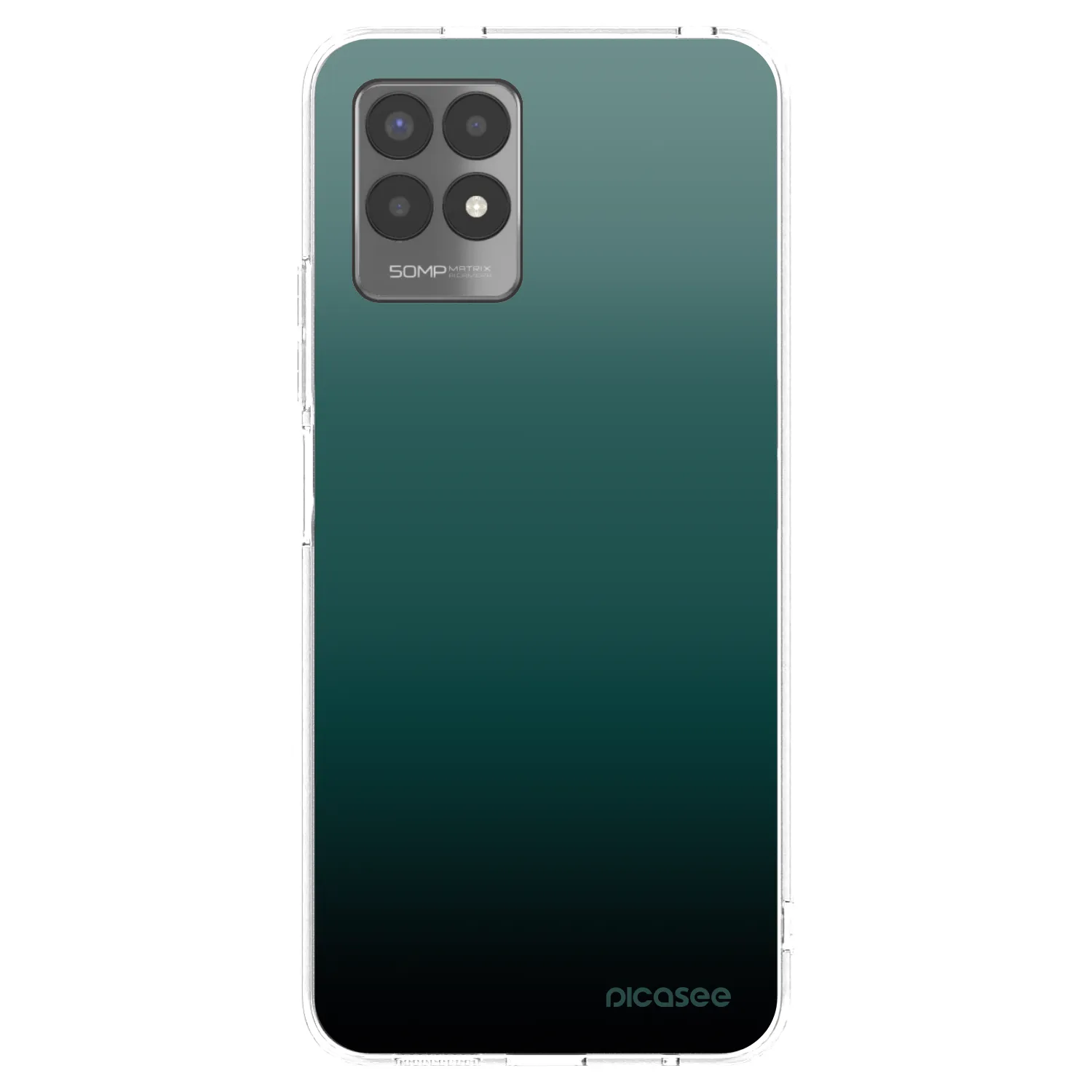 Picasee átlátszó szilikon tok az alábbi mobiltelefonokra Realme 8i - Verdant Fade