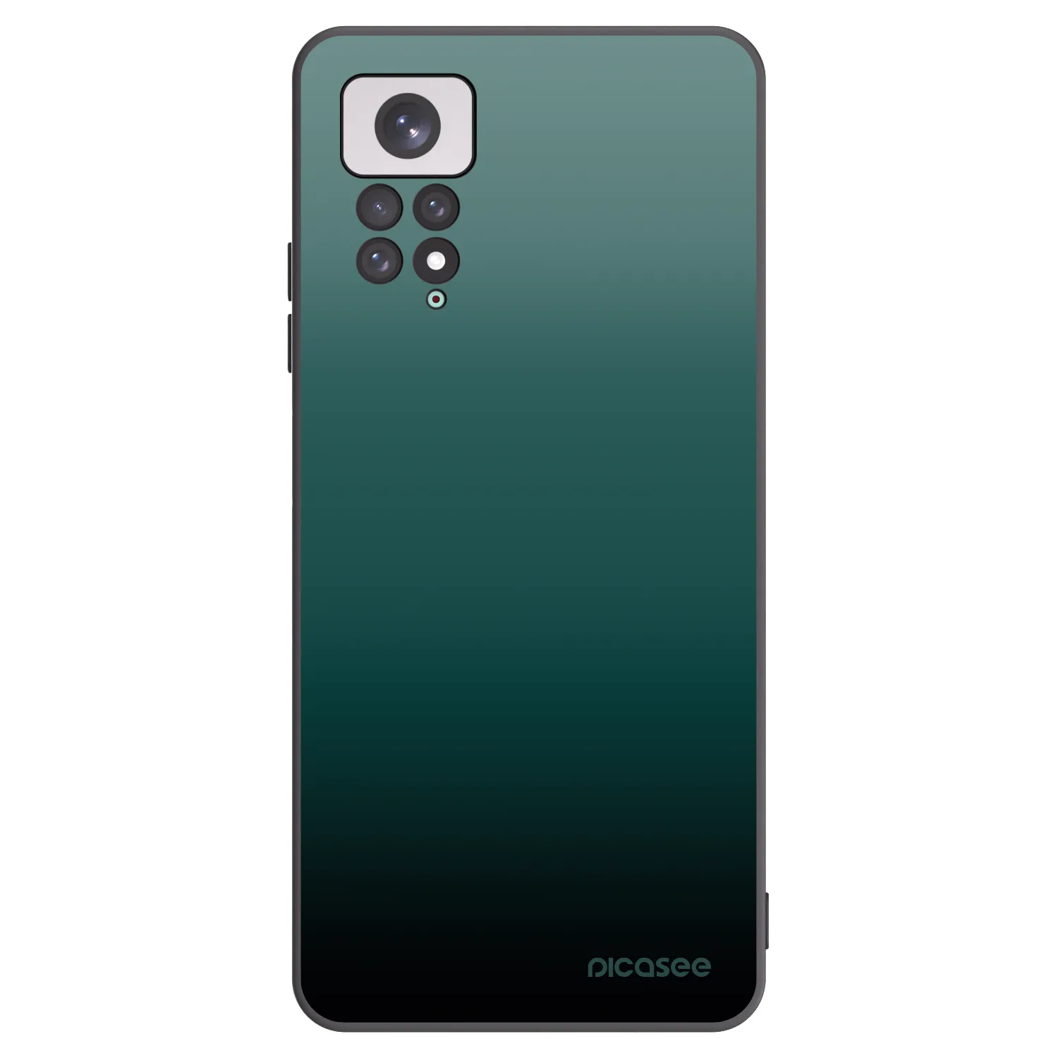 Picasee fekete szilikon tok az alábbi mobiltelefonokra Xiaomi Redmi Note 11 - Verdant Fade