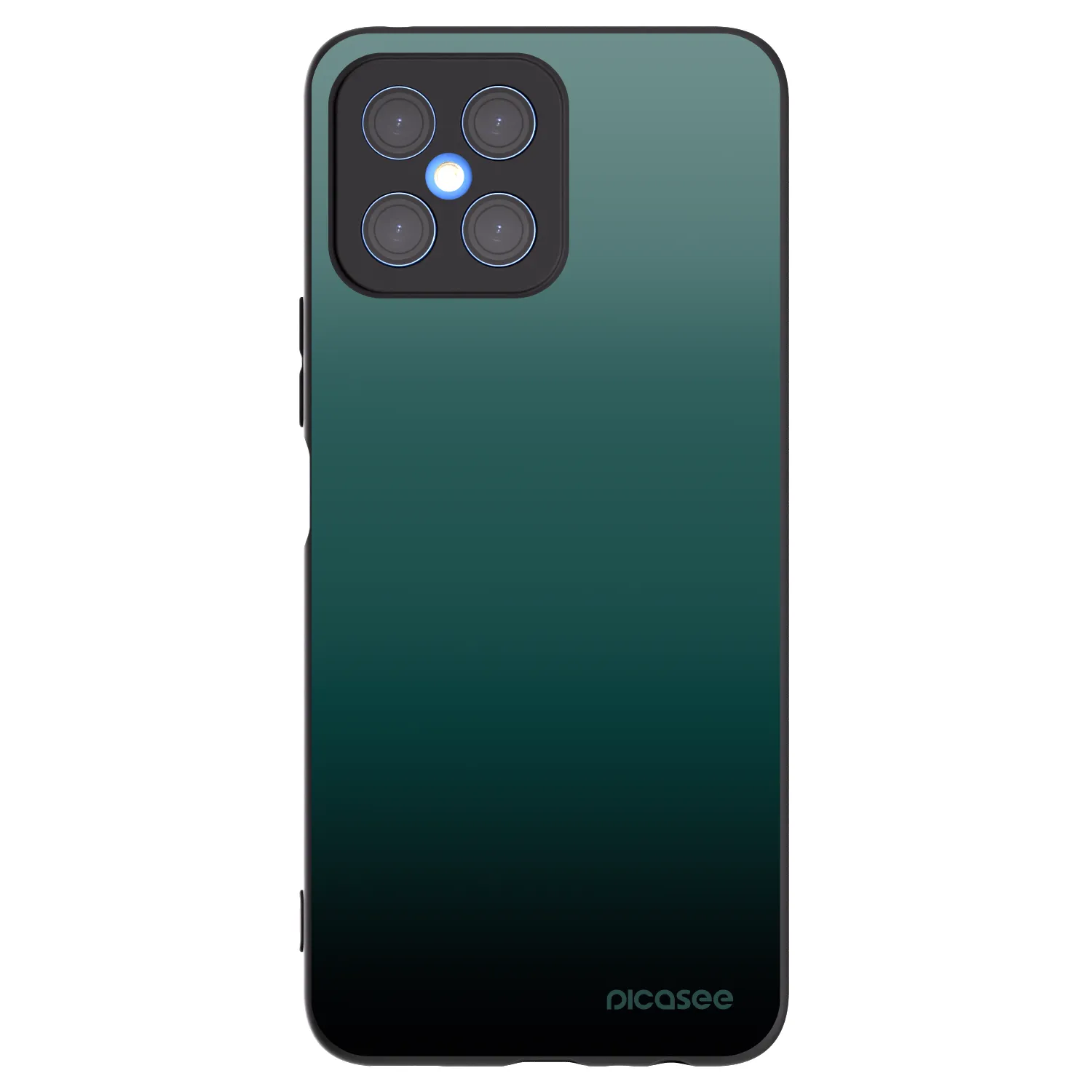 Picasee fekete szilikon tok az alábbi mobiltelefonokra Honor X8 4G - Verdant Fade