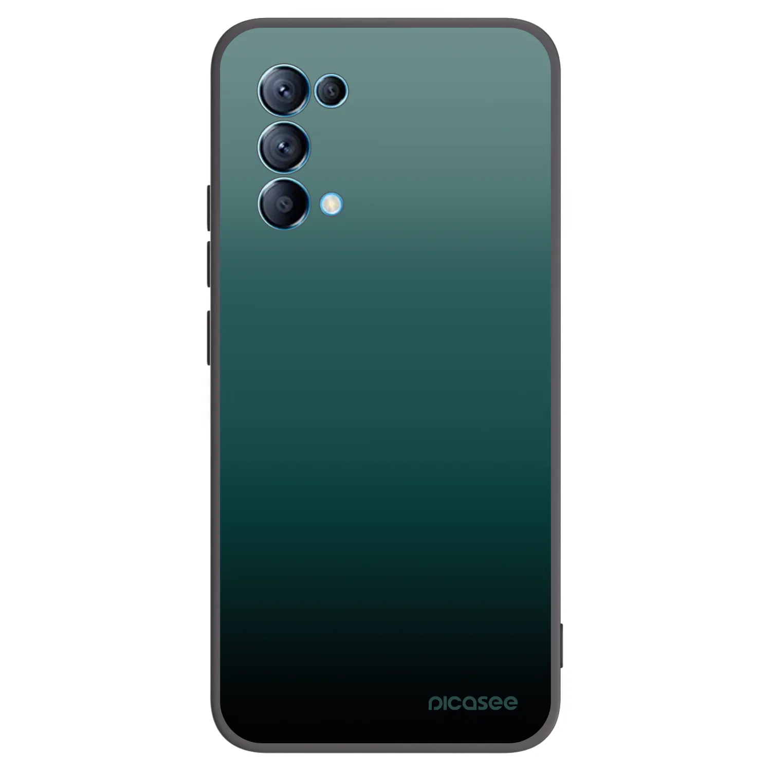 Picasee fekete szilikon tok az alábbi mobiltelefonokra OPPO A16s - Verdant Fade