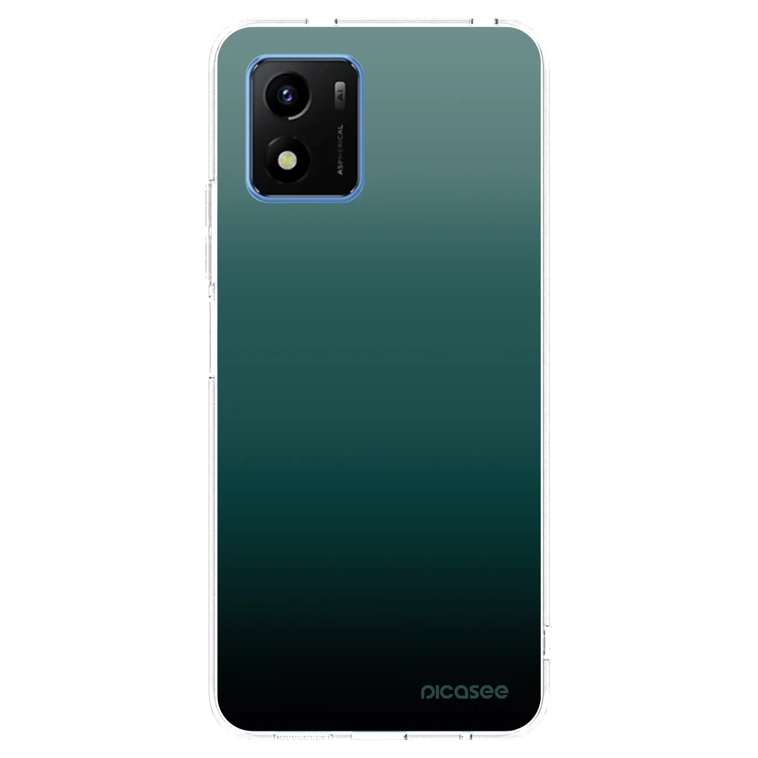 Picasee átlátszó szilikon tok az alábbi mobiltelefonokra Vivo Y01 - Verdant Fade