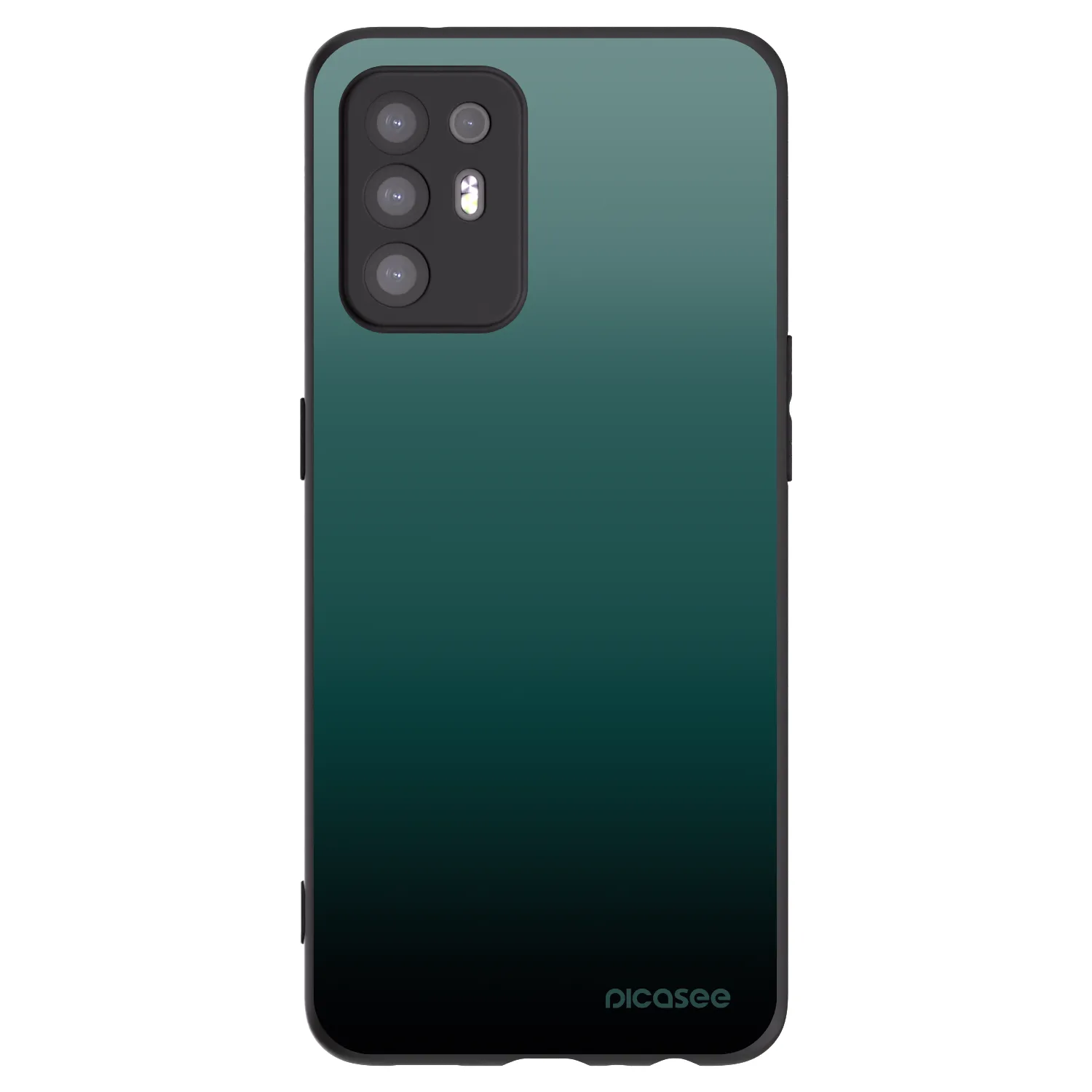 Picasee fekete szilikon tok az alábbi mobiltelefonokra OPPO A94 5G - Verdant Fade